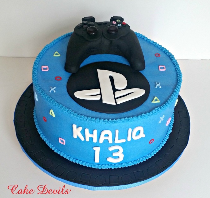 Video Game Controller Fondant Cake Topper, Gaming Birthday