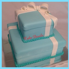 Tiffany Box wedding cake