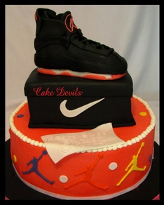 Nike sneaker cake