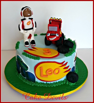 Blaze and the monster machines cake

