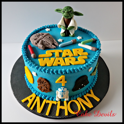 Star wars yoda cake