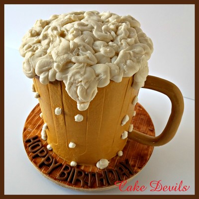 beer mug cake