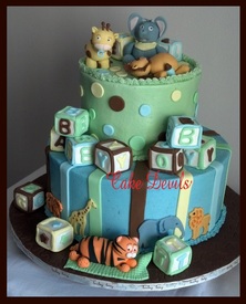 Baby Animal Baby Shower Cake