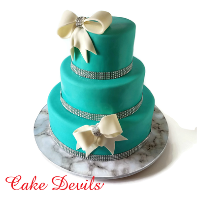 Bow Wedding Sweet 16 cake