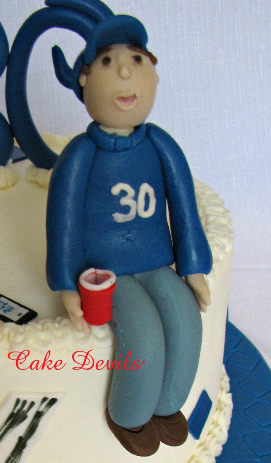 PERSONALISED CAKE TOPPER son dad brother father male boy man EDIBLE figure human 