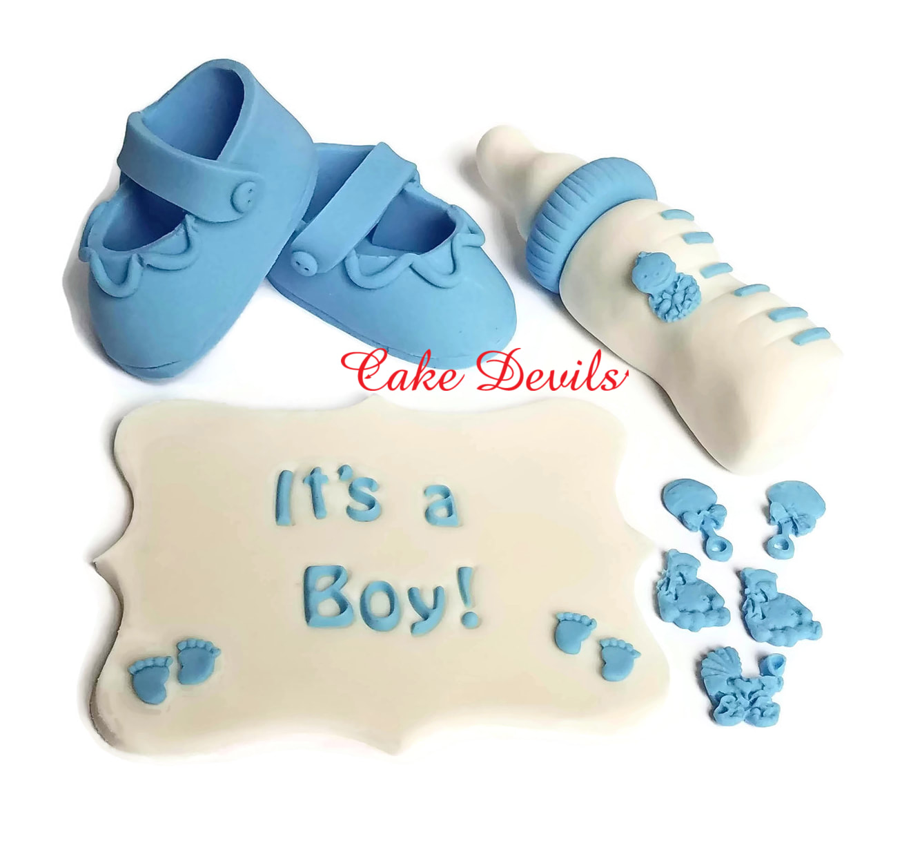 Baby Shower Fondant Cake Toppers, Baby 